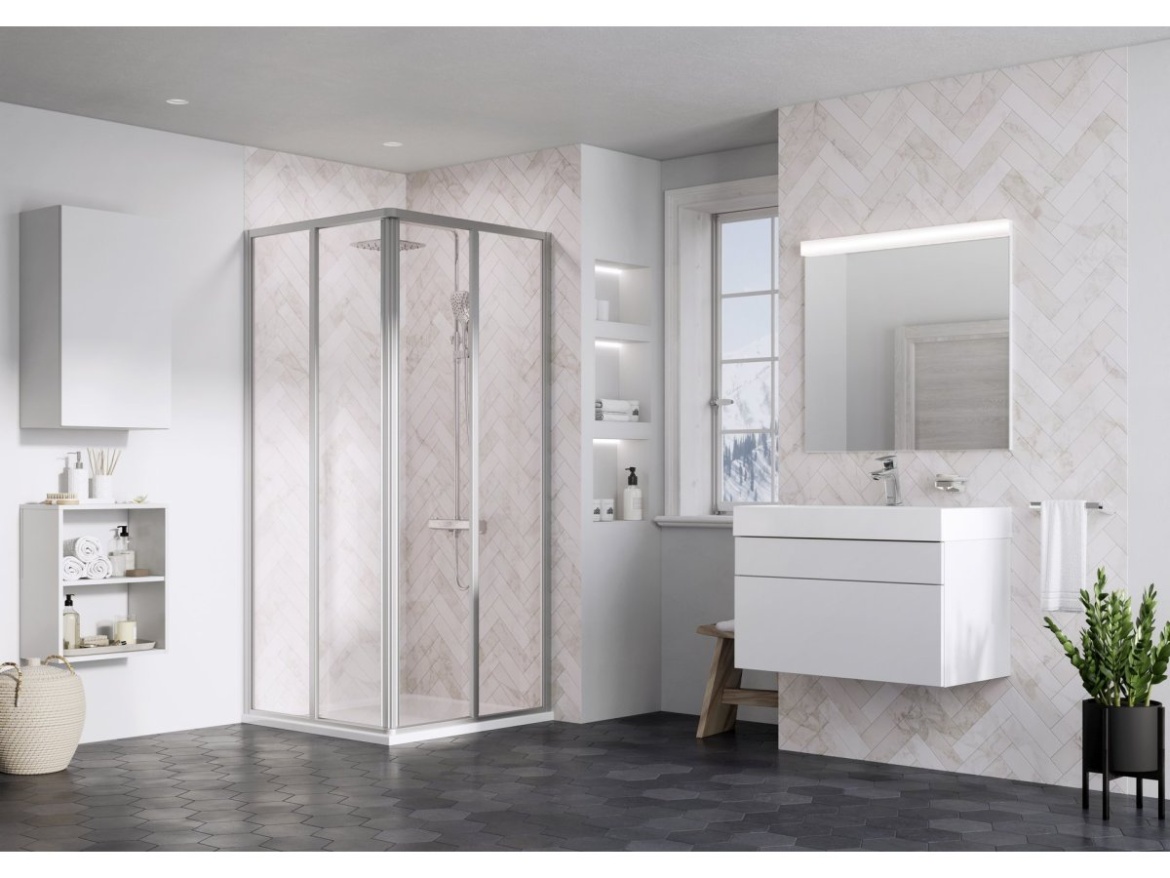 Ravak SRV2 80 195, bílá+transparent