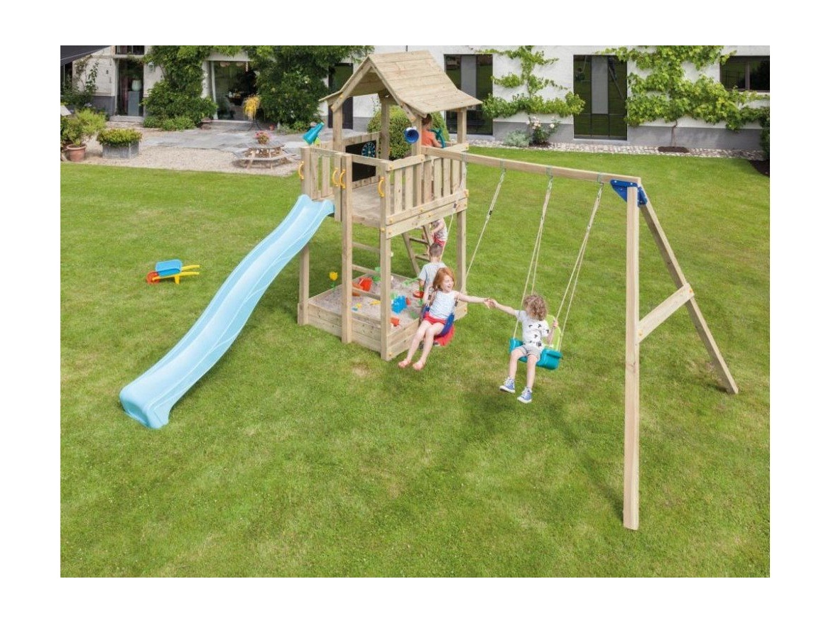 Gyermekeknek játszótér a kertben Blue Rabbit Pagoda