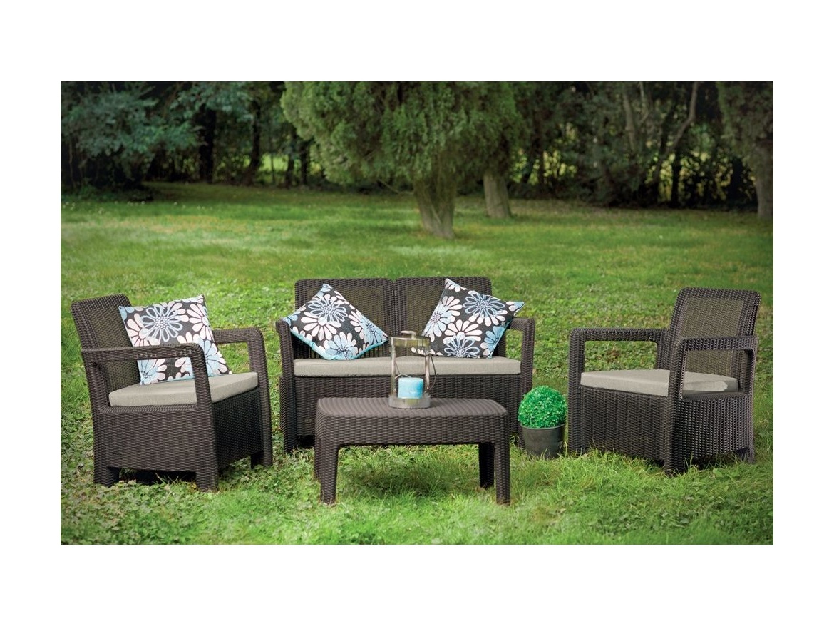 Keter Zahradní set  TARIFA Lounge set - hnědá / béžová