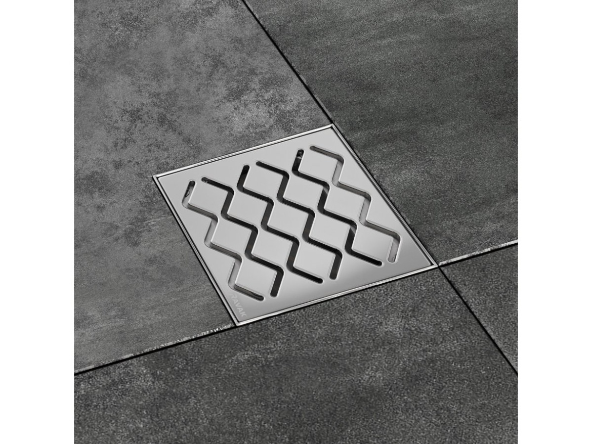 Ravak Podlahový vpust SN501 10,5x10,5, plast s antikoro mriežkou