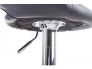 G21 Barová židle  Orbita koženková black