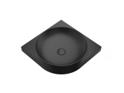 Ravak Umývadlo Yard 45 C, bez otvoru pre batériu, bez prepadu, čierna matná