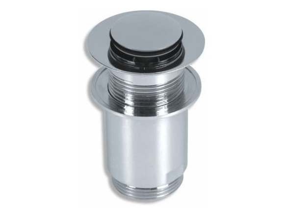 Novaservis Umyvadlová výpusť Luxus 5/4", chrom, click-clack, malá zátka,  37,0