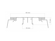 Prítlačná lišta Gutta Guttaprofil ALU-UNI