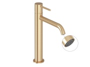 Ravak ES 014.60GLB Umyvadlová stojánková baterie 250 mm bez výpusti, Gold Brushed