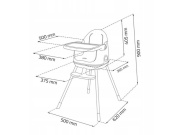 Keter Dětská rostoucí jídelní židlička  Multidine - Violet