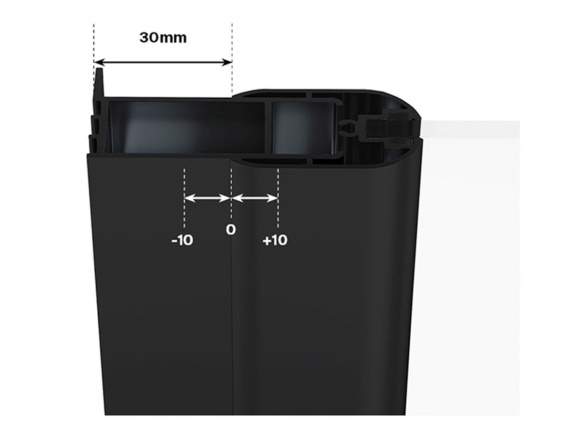 Ravak CSD2 120, čierna+transparent