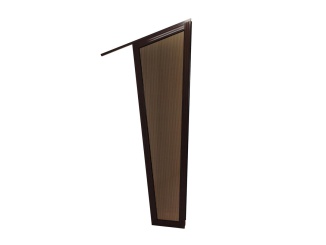 Vchodové striešky Scobax – Bočná stena Savespot Grade 180 cm, hnedá/bronz