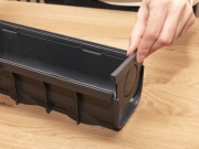 Covernit Plastový odtokový žlab A15 s pozinkovanou mříží (set 3 ks)