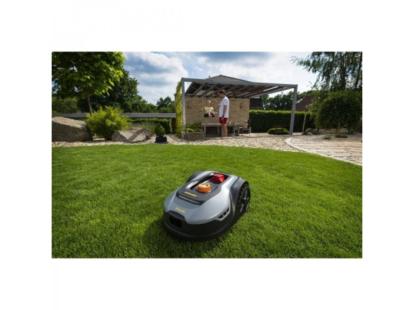 Robotická akumulátorová sekačka 900 m2 s možností ovládání přes WiFi nebo Bluetooth Riwall PRO RRM 950 APP