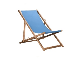 Bútor –  Fortus Zahradní lehátko klasik - světle modré