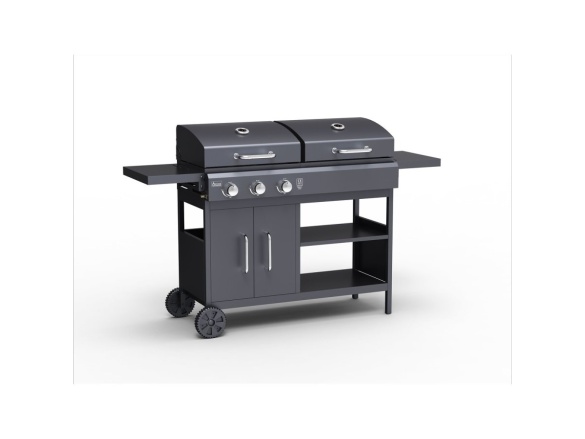 Hybridní gril  na plyn i dřevěné uhlí Activa Combo III