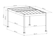 Prístrešok na auto Trigano Jardin Libeccio