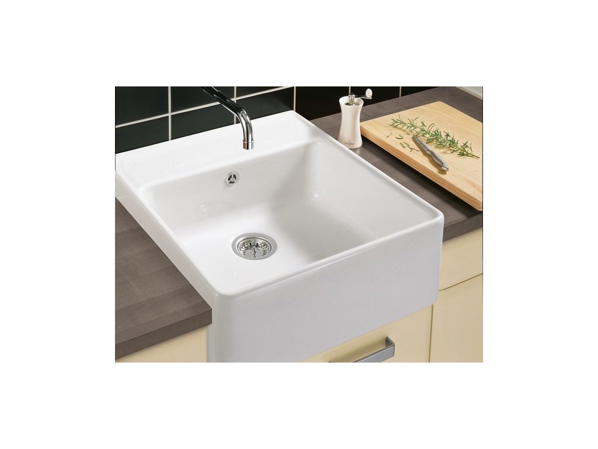 Kuchyňské dřezy Villeroy & Boch Single 595 White Pearl