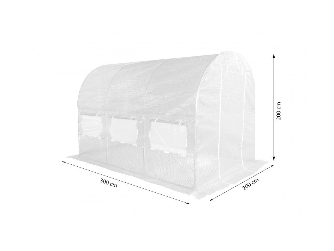 VespaGarden Zahradní fóliovník 2x3m VESPAGARDEN extra silný - 6m2 zelený