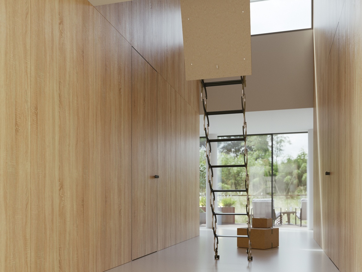 Stropné sťahovacie schody JAP Verticale