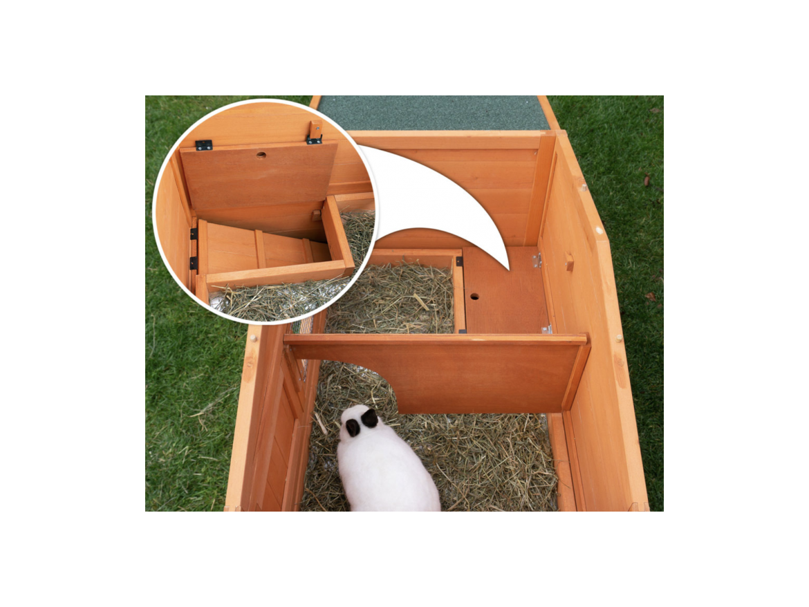Scobax Dřevěná králíkárna PRACHATICE, 1800x620x720 mm
