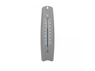 Výbava do skleníku –  Bradas Venkovní teploměr Bradas WHITE LINE - plastový šedý