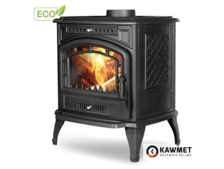 Fűtés és vízmelegítés –  Kawmet Litinová krbová kamna P7 - 9,3kW ECO + příslušenství