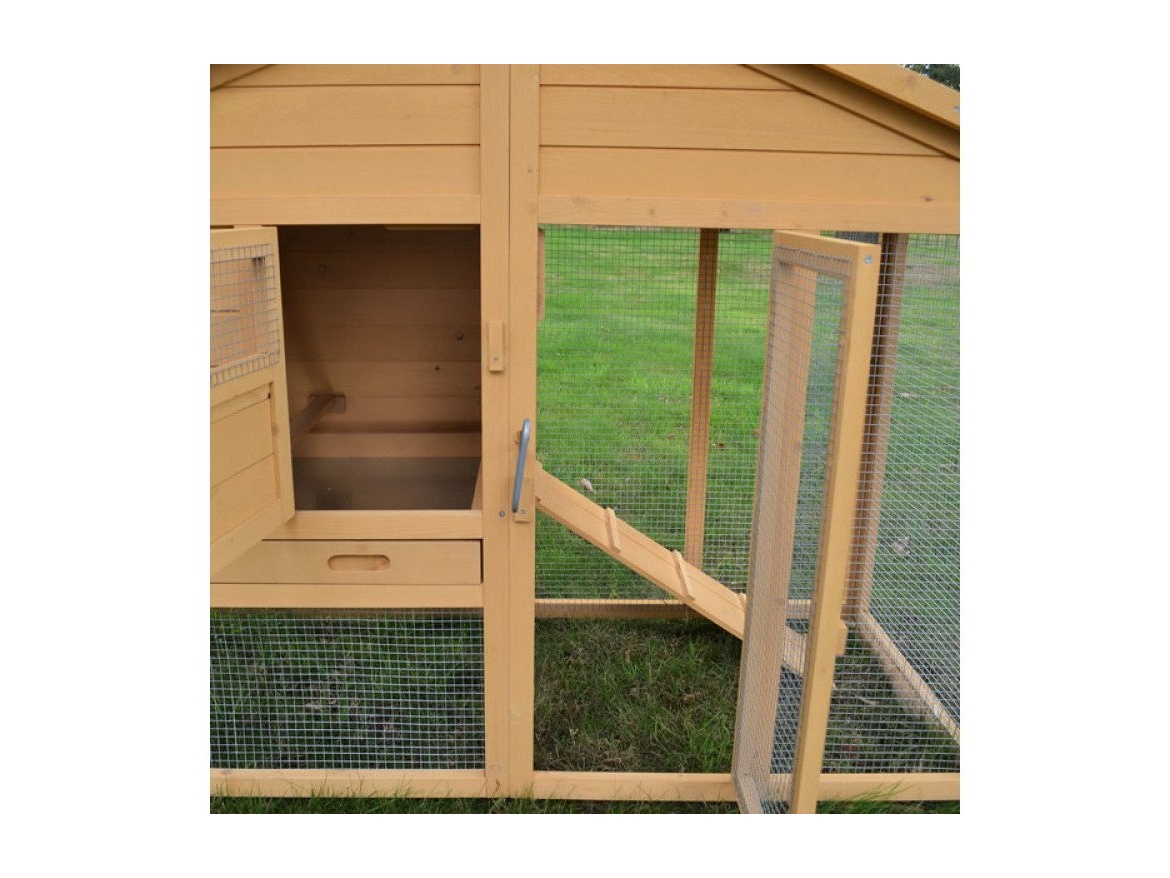 Kurník Scobax Dřevěný kurník BERLIN XXL, 1900x670x1170 mm