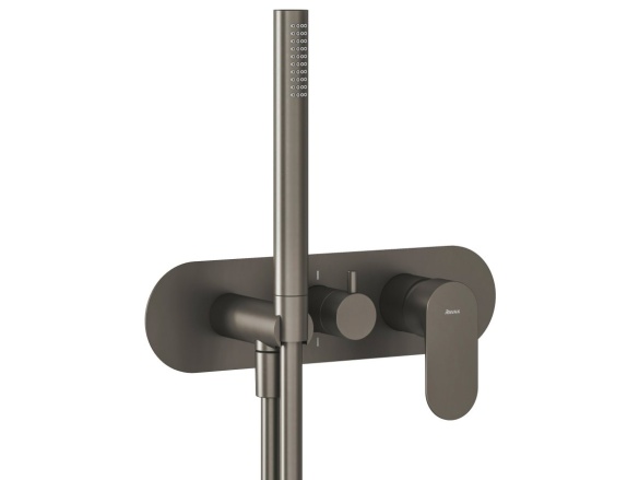 Ravak EL 068.00CR.O3.RB07D.+S Podomítková baterie 3-cestná bez tělesa, se sprchovým setem, Chrome