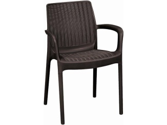 Stolička –  Keter Zahradní židle Keter Bali - 55 x 60 x 83 cm - hnědá