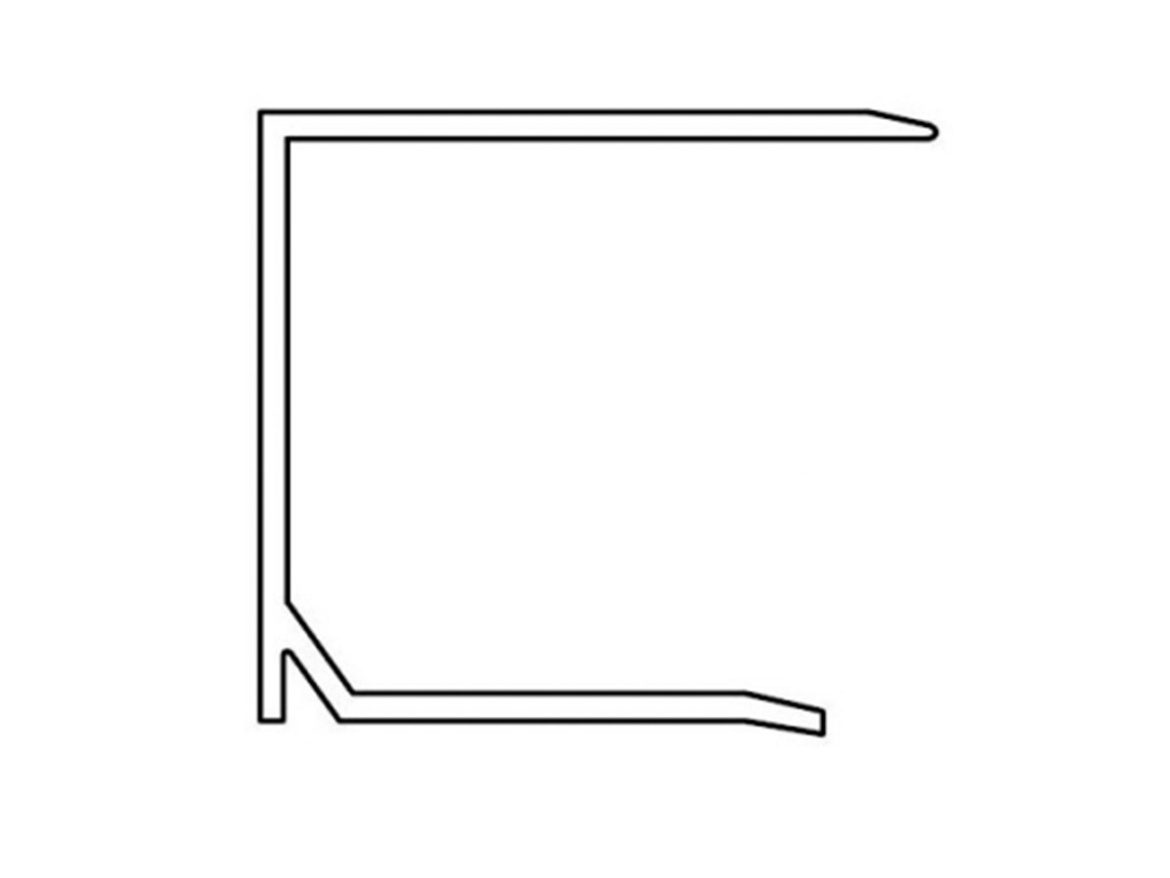 Ukončovacia lišta Covestro ALU-U elox-z 20 mm