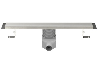 Žlaby Chuděj –  Chuděj LZB 50 360° Nerez (nastavitelný) 1050 mm, Klasszikus / Floor, fényes, K3