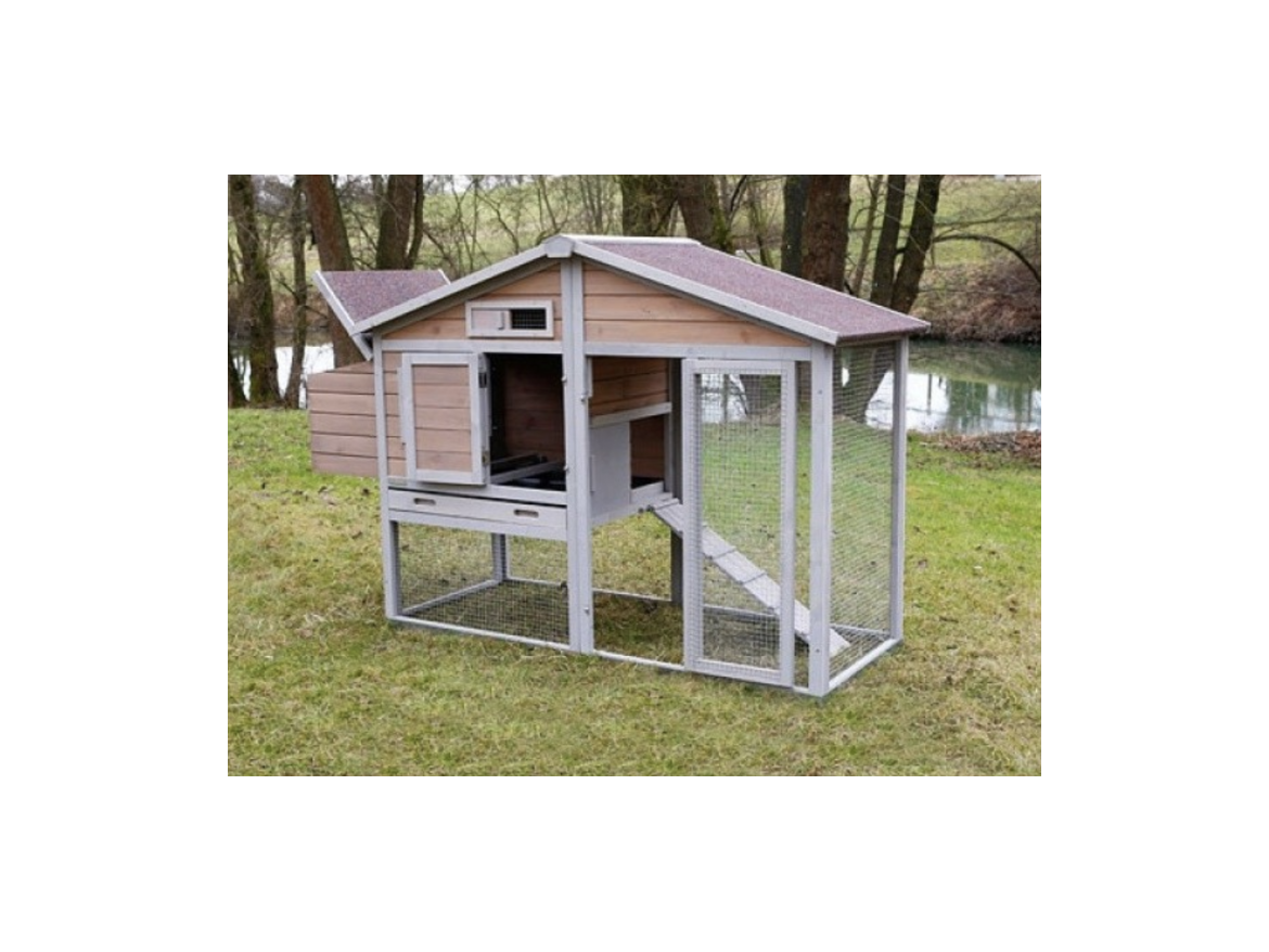 Dřevěný kurník Scobax Leafy