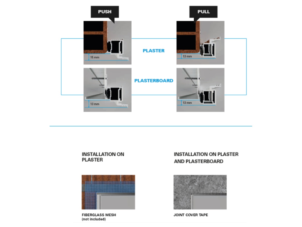 Skryté zárubne Ermetika XREVERx Standard