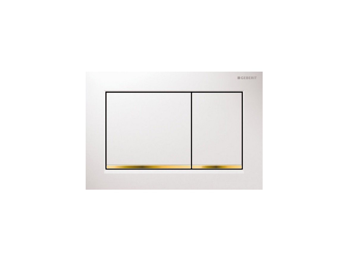 Geberit Deska ovládací GEBERIT OMEGA 30 bílá/pozlaceno, 115.080.KK.1