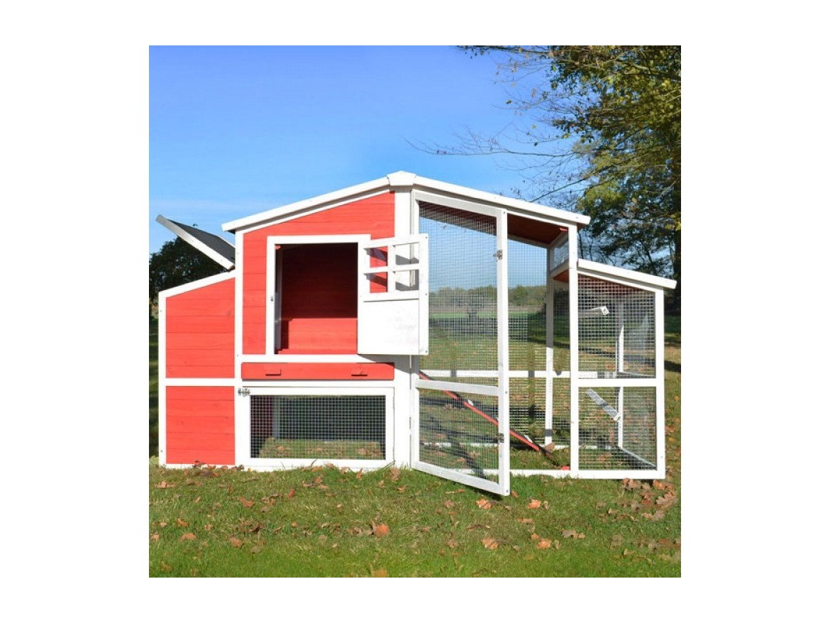 Kurník Scobax Dřevěný kurník ŘÍM, 2000x810x1160mm