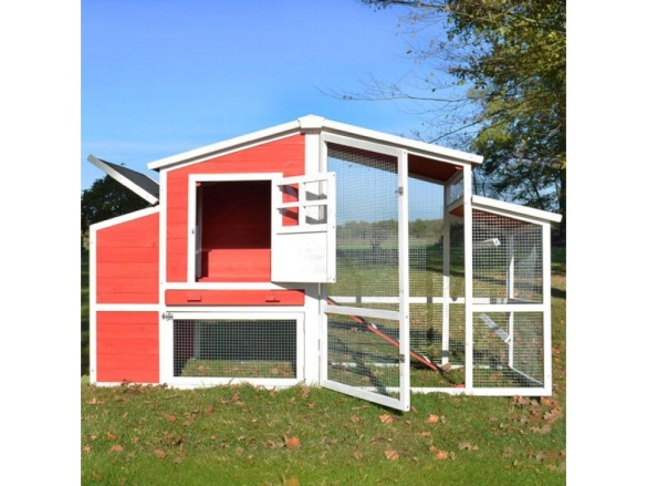 Kurník Scobax Dřevěný kurník ŘÍM, 2000x810x1160mm