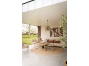 COSI Stůl s plynovým ohništěm - typ Cosiloft 100 písečně béžový / kamenná deska