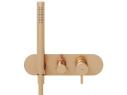 Ravak ES 068.00CR.O3.RB07D.+S Podomítková baterie 3-cestná bez tělesa, se sprchovým setem, chrom