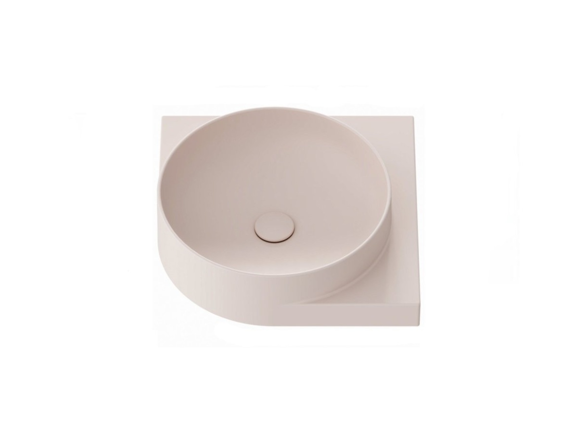 Ravak Umyvadlo Yard 45 C, bez otvoru pro baterii, bez přepadu, bílá