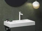 Ravak SG 014.20BLM Umyvadlová stojánková baterie 255 mm bez výpusti, černá matná