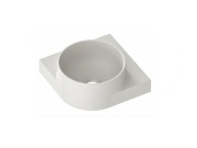 Ravak Umývátko Yard 28 C, s otvorem pro baterii, bez přepadu, Smoke Grey