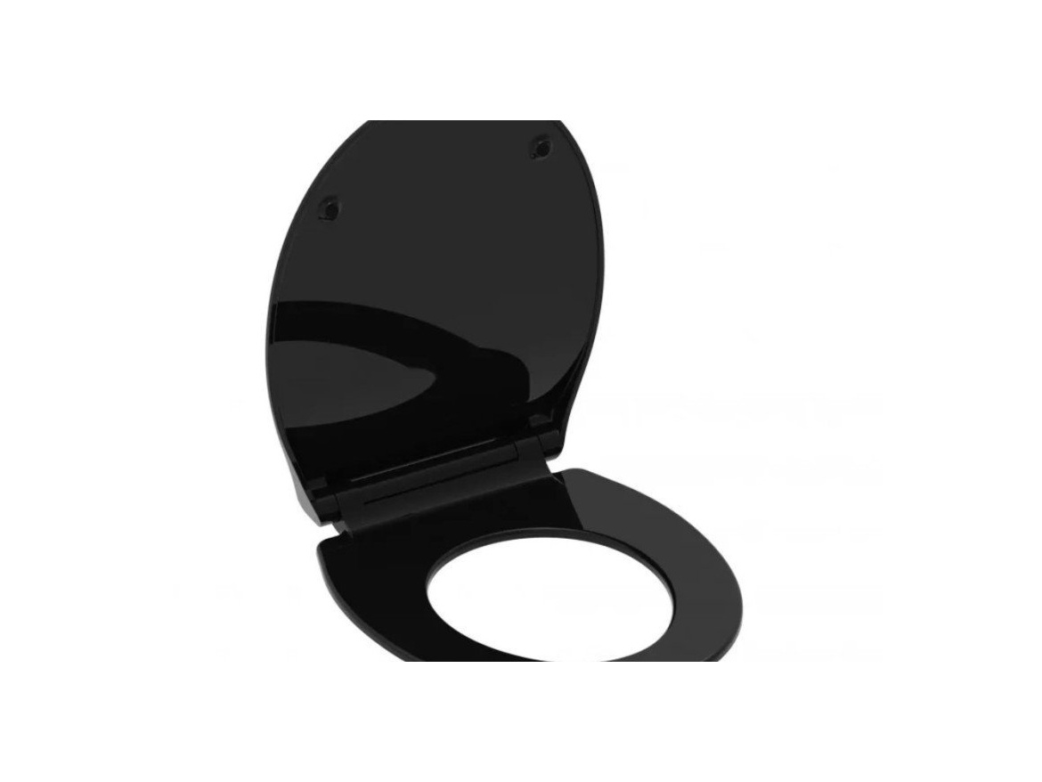 WC sedátka, záchodová prkna Schütte SLIM BLACK| Duroplast, Soft Close