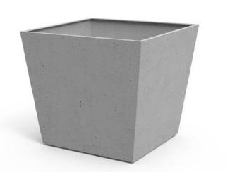 Virágcserepek –  Keter Květináč Beton Square Planter Light grey