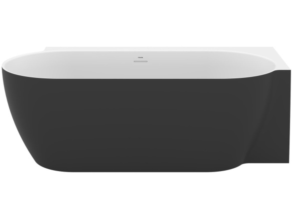 Ravak Vana Freedom Corner II Tec 175x86 P, volně stojící, bílá, krytka odtoku bílá/černá/chrom