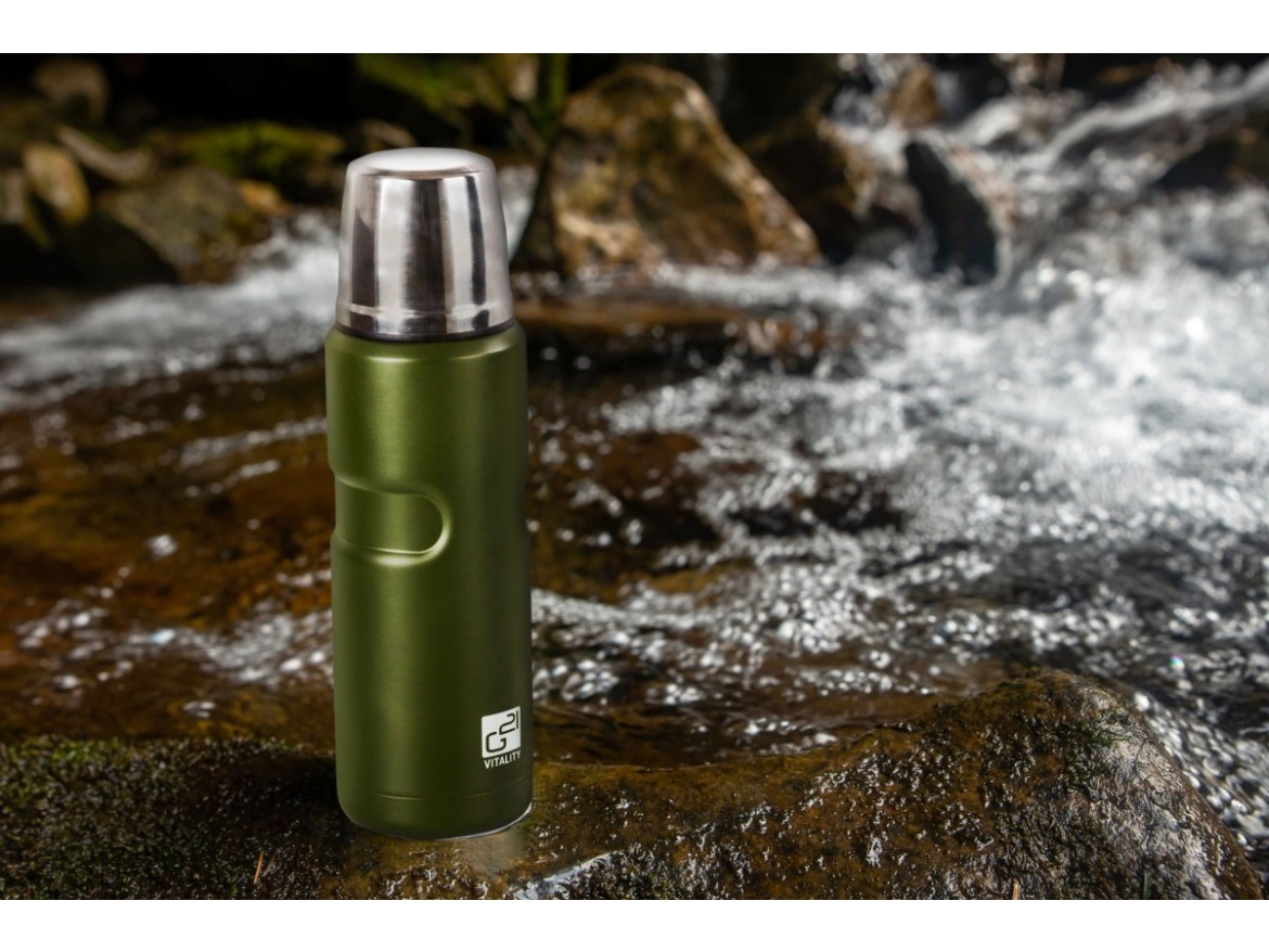 G21 Termoláhev  na pití, 500 ml, khaki zelená