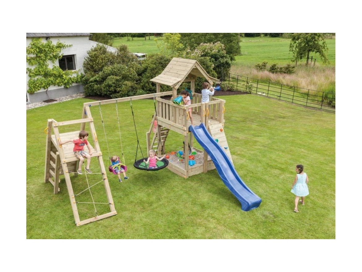 Gyermekeknek játszótér a kertben Blue Rabbit Pagoda