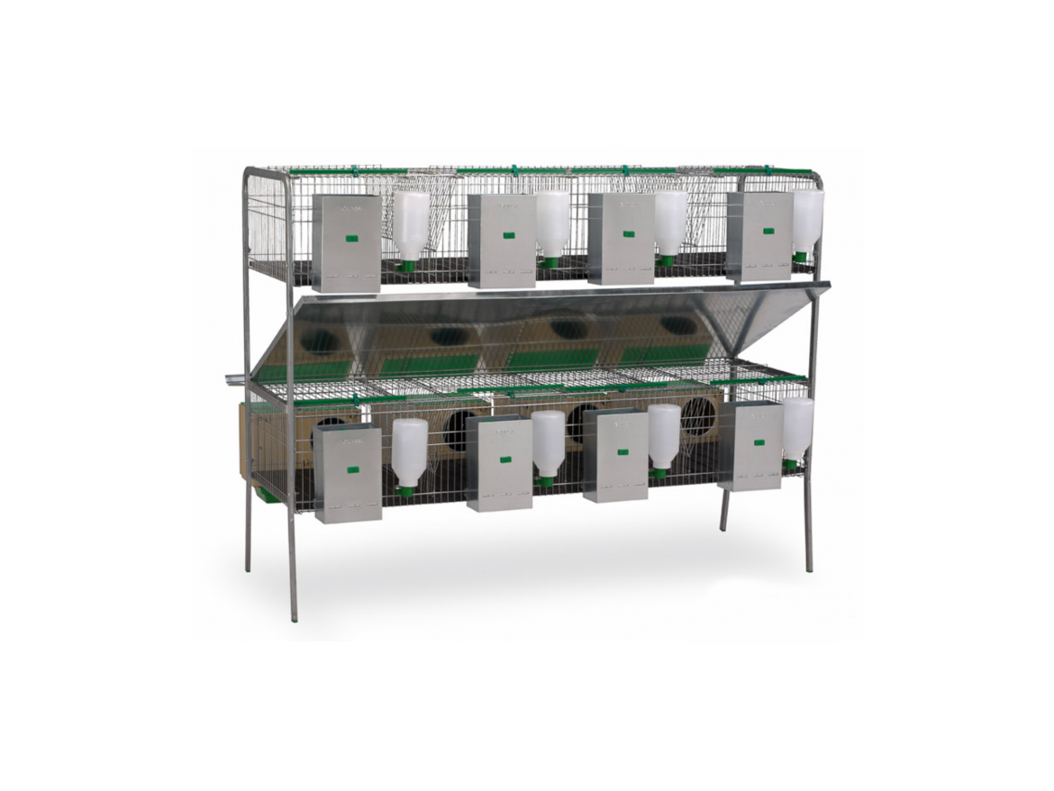 Scobax Gaun Klecový kotec pro králíky Silleda - dvě patra, 8 kotců