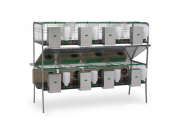 Scobax Gaun Klecový kotec pro králíky Silleda - dvě patra, 8 kotců