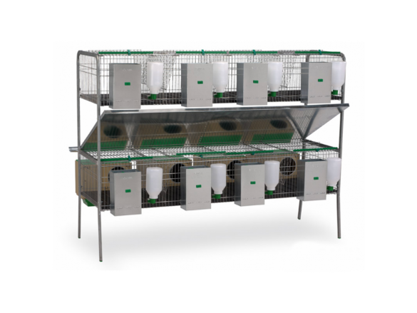 Scobax Gaun Klecový kotec pro králíky Silleda - dvě patra, 8 kotců