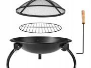 Garden Line Zahradní ohniště 56cm s poklopem
