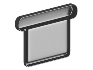 Příslušenství pro Okapový svod Tegola Square 3000 mm x 100 mm, RAL 7016