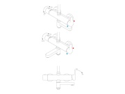Ravak DS 092.00CR Sprchový stĺp netermostatický, posuvný, s výtokom a sprchovým setom, chróm