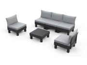 Keter Zahradní nábytek  Elements 5místný modulární set grafitový